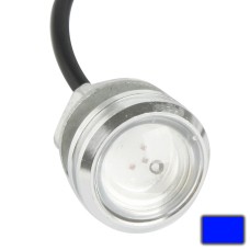 3W Waterproof Eagle Eye Light Blue LED Light for Vehicles, Cable Length: 60cm(Silver)