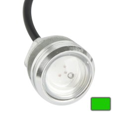 3W Waterproof Eagle Eye Light Green LED Light for Vehicles, Cable Length: 60cm(Silver)