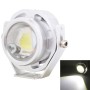 10W 500LM White Light 6500K COB LED Wired Hexagon Eagle Eyes Car Fog Lamp, Wire Length:35cm, DC 12-24V(Silver)