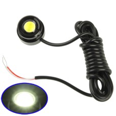 3W Waterproof Eagle Eye Magnetic White LED Light for Vehicles (Black)