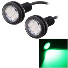 2 PCS MZ 22.5mm 1.5W 150LM Green Light 3 LED SMD 5630 Spotlight Eagle Eye Light Daytime Running Light for Vehicles