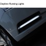 2 PCS 2x 2W Waterproof Eagle Eye Light White LED Light for Vehicles, Cable Length: 60cm(Black)