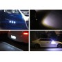 2 PCS 2x 3W 120LM Waterproof Eagle Eye light  White LED Light for Vehicles, Cable Length: 60cm(Black)