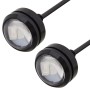 2 PCS  22.5mm 1.5W 150LM Red Light 3 LED SMD 5630 Spotlight Eagle Eye Light Daytime Running Light for Vehicles