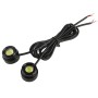 2x 1.5W Waterproof Eagle Eye Light White LED Light for Vehicles, Cable Length: 65cm