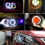 90mm 5W 180LM Angel Eyes Circles Car Headlight COB LED Lights for Vehicles, DC 12-24V(Pink Light)