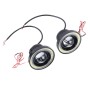 3.5 inch DC 12V 10W 900LM 7000K Car Angel Eyes Fog Lamp Foglight(White Light + White Light)