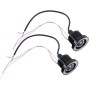 2 ПК 2,5 дюйма DC12-24V 10W 900LM 6500K CAR ANGEL EYES LAMP LAMP LAMP, Длина кабеля: 20 см (белый свет + белый свет)