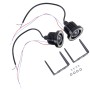 2 ПК 2,5 дюйма DC12-24V 10W 900LM 6500K CAR ANGEL EYES LAMP LAMP LAMP, Длина кабеля: 20 см (белый свет + белый свет)