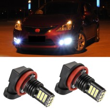 2 PCS EV11 H8 / H9 / H11 DC9V-30V 5W 6000K 400LM Car LED Fog Light 24LEDs SMD-3030 Lamps