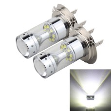 2 PCS H7 60W 1200 LM 6000K Car Fog Lights with 12 CREE XB-D LED Lamps, DC 12V (White Light)