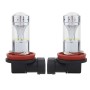 2 PCS H8/H11 60W 1200 LM 6000K Car Fog Lights with 12 CREE XB-D LED Lamps, DC 12V (White Light)