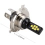 2 PCS H4 DC9-16V / 3.5W(H) 1.1W(L) / 6000K / 320LM Car Auto Fog Light 12LEDs SMD-ZH3030 Lamps, with Constant Current (White Light)