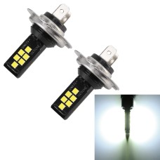 2 PCS H7 DC9-16V / 3.5W / 6000K / 320LM Car Auto Fog Light 12LEDs SMD-ZH3030 Lamps, with Constant Current (White Light)