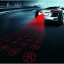 200mW Football Pattern Red Light Car Laser Fog Lamp, DC 8-36V, Cable Length: 73cm