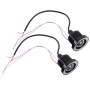 2 PCS 2.5 inch DC12V 10W 900LM 6500K Car Angel Eyes Fog Lamp Foglight, Cable Length: 20cm(Pink Light + White Light)