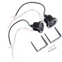 2 PCS 2.5 inch DC12V 10W 900LM 6500K Car Angel Eyes Fog Lamp Foglight, Cable Length: 20cm(Pink Light + White Light)