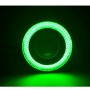 2 PCS 2.5 inch DC12V 10W 900LM 6500K Car Angel Eyes Fog Lamp Foglight, Cable Length: 20cm(Green Light + White Light)