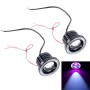 2 PCS 3.0 inch DC 12V 10W 900LM 6500K Car Angel Eyes Fog Lamp Foglight(Pink Light + White Light)