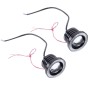 2 PCS 3.0 inch DC 12V 10W 900LM 6500K Car Angel Eyes Fog Lamp Foglight(Pink Light + White Light)