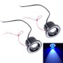 2 PCS 3.0 inch DC 12V 10W 900LM 6500K Car Angel Eyes Fog Lamp Foglight(Blue Light + White Light)