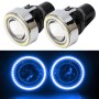 IPHCAR M605 2 PCS 2.5 inch DC12V 55W Car Modification Fog Light with H3 Halogen Light Bulb (Blue Light)