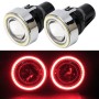 IPHCAR M605 2 PCS 2.5 inch DC12V 55W Car Modification Fog Light with H3 Halogen Light Bulb (Red Light)