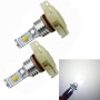 2 PCS H16(EU) 72W 1000LM 6000-6500K Super Bright White Light Car Fog LED Bulbs, DC 12-24V