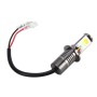 2 PCS H3 6W 400LM Car LED Three-side COB Chips Bulb Fog Light Lamp Replacement, (White Light+Yellow Light)