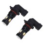 2 PCS H10/PY20D DC 12V 5W 350LM Auto Car Fog Lights with 16 SMD-3030 LED Bulbs, White + Yellow Light