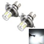 2 PCS H4 4W 251 LM 6000K Car Fog Lights with 18 LEDs SMD-5630 Lamps, DC 10-30V (White Light)