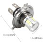 2 PCS H4 4W 251 LM 6000K Car Fog Lights with 18 LEDs SMD-5630 Lamps, DC 10-30V (White Light)