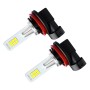 2 PCS H16 DC 12V-24V 12W 700LM Auto Car Fog Lights with 12 SMD-3030 LED Bulbs(White Light)