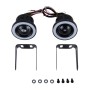 2 PCS 3.5 inch 10W 900 LM 6000K Car Fog Lights with Colorful Angle Eye Light, DC 12V(White Light)