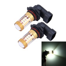 2 PCS 9006 15W 1300 LM 6500K 28 SMD-3030 LEDs Car Fog Lights, DC 12V(White Light)