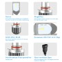 EV10LED-CSP 2 PCS 9006 / HB4 DC 9-30V 9.5W 6000K 900LM Highlight Fog Light Xenon White