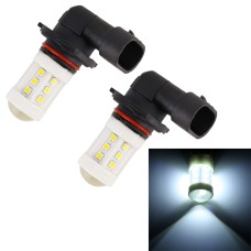 2 PCS 9005 4.5W DC 12V 6000K 360LM Car Auto Ceramics Fog Light 18LEDs SMD-3030 Lamps, with Projector Lens(White Light)