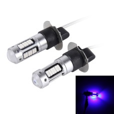 2 PCS H3 10W 30 SMD-4014 LEDs Car Fog Light, DC 12V(Blue Light)