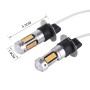 2 PCS H3 10W 30 SMD-4014 LEDs Car Fog Light, DC 12V(Orange Light)