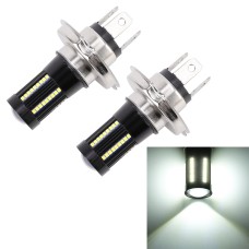 2 PCS H4 DC9-16V / 8.2W(H) 2.7W(L) / 6000K / 655LM Car Auto Fog Light 66LEDs SMD-2016 Lamps