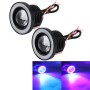 2 PCS Universal 3Inch LED Fog Angel Eyes R500 High Intensity LED Lamps Car Fog Light Halo Angel Eyes Rings Fog Lamp IP65 Waterproof 900LM 10W 6000K Car Fog Lights with Remote Control, DC 12V