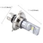 H4 60W 900 LM 6000K Car Fog Lights with 6 CSP Lamps, DC 12V (White Light)