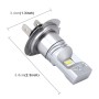 H7 60W 900 LM 6000K Car Fog Lights with 6 CSP Lamps, DC 12V (White Light)