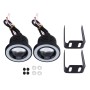 2 PCS 2.5 inch 10W 800 LM 6000K Car Fog Lights with Blue Rotating Lighting Angle Eye Light, DC 12V(White Light)