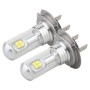 2 PCS  H7 40W 800 LM 6000K 8 CREE LEDs Car Fog Lights, DC 12V(White Light)