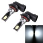 2 ПК 9005 DC12V-24V / 12W / 3000K / 800LM 12LEDS SMD-3030 Светодиодный туман автомобиля (белый свет)