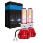 2 PCS YBW5-RED H3 DC9-36V 12W 6000K/-8000K-3000K 2100LM IP68 Car LED Fog Light