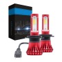 2 PCS YBW5-RED H7 DC9-36V 12W 6000K/-8000K-3000K 2100LM IP68 Car LED Fog Light