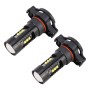 2 PCS H16 DC12V 4.3W 6000K 500LM Car Fog Lights with 12LEDs SMD-2525