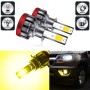 2 PCS EV19 H3 DC9-30V 30W 3000LM 3000K IP68 Car Fog Lights (Gold Light)